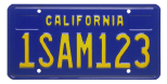 passenger vehicle license plate 1980