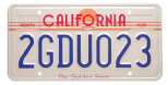 passenger vehicle license plate 1990
